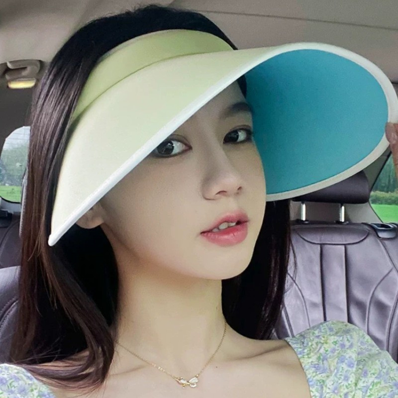 Täiskasvanute suvemüts naistele UV-vastane laia äärega visiirmüts Kerge kaasaskantav reisimütsid Ranna päikesekaitsemütsid Sport pesapallimüts