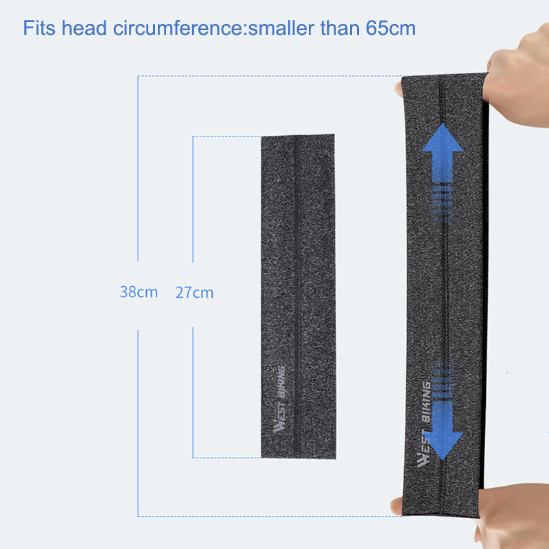 WEST BIKING Kationos kötött verejtékpánt férfi női kosárlabda fitnesz jóga futás sport csúszásgátló, lélegző rugalmas fejpánt