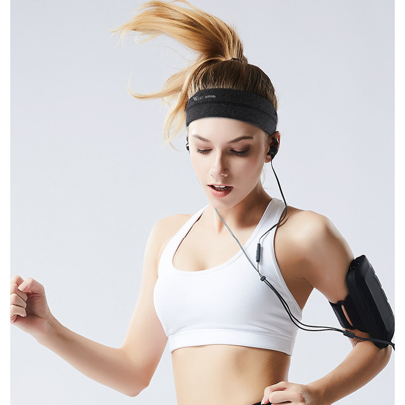 WEST BIKING Kationos kötött verejtékpánt férfi női kosárlabda fitnesz jóga futás sport csúszásgátló, lélegző rugalmas fejpánt