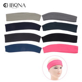1PC Спортни ленти за коса за изпотяване на главата Фитнес зала Йога Дамски упражнения Тенис ракета Бадминтон Грип Разтегателни ленти за глава Спортно оборудване