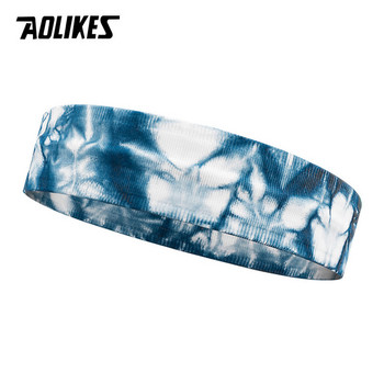 AOLIKES Tennis Headband Αθλητικές μπάντες Ελαστική κεφαλή ιδρώτα Επίδεσμος Τζόκινγκ Γυμναστήριο Γυμναστήριο Γιόγκα Μπάσκετ Μαλλιά Αντιολισθητικά