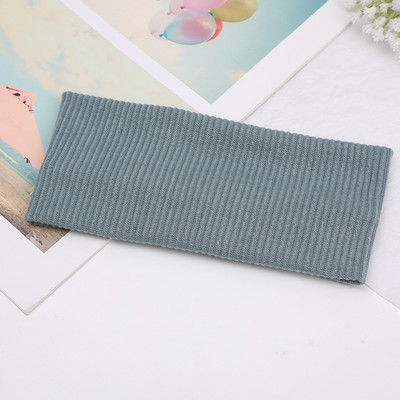 Bandă de transpirație de modă din bumbac tricotată Bandă de păr cu boruri late Banda elastică pentru sport pentru yoga Bandă pentru cap Bandă de păr simplă de culoare pură Femeii