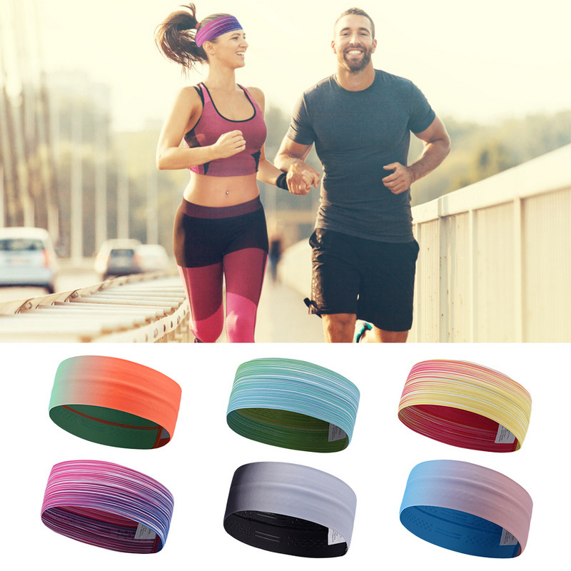 Neklizajuće trake za znojenje Traka za glavu Grip Tenis za jogu Košarka Trčanje Sport Atletsko trčanje Sportska znojnica Traka za kosu za kosu