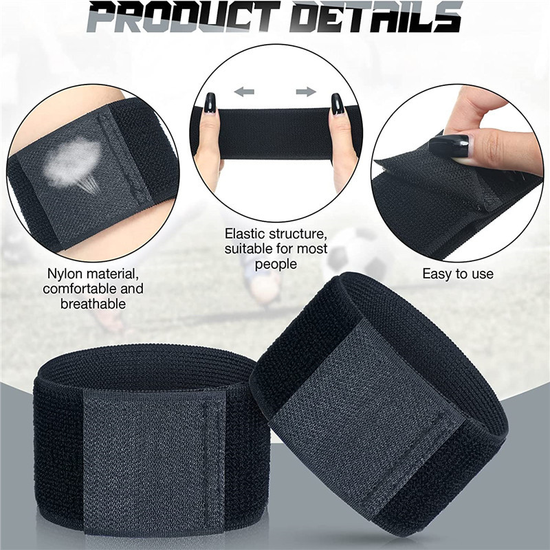 1 pár foci lábszárvédő pánt, állítható lábszárvédő, fix pánttal, csúszásgátló könnyű foci bokavédő gyerekeknek, ifjúsági labdarúgáshoz