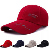 Дамски бейзбол, туризъм, бягане на открито, шапки с букви, жени, мъже, плътни ежедневни щампи на платно, регулируема памучна ежедневна шапка