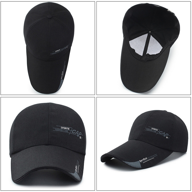 Γυναικεία μόδα Μπέιζμπολ για υπαίθρια πεζοπορία γράμματα Καπέλα συμπαγές κέντημα Ρυθμιζόμενο καπέλο Γυναικεία Ανδρικά βαμβακερά καπέλα casual