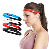 Aolikes Sport hajgumik Elasztikus Pilates Jóga Szilikon Vezető Öv Izzasztó fejpánt Fejfedők Verejtékszalag Edzőteremvédő