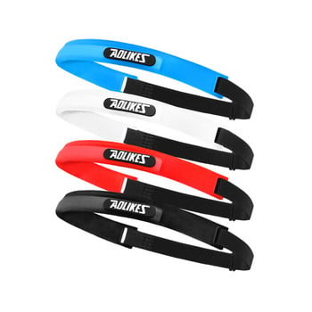 Aolikes Sports Hair Bands Elastic Pilates Yoga Ζώνη καθοδήγησης σιλικόνης Ζώνη ιδρώτα Head Headwear Sweatband Gym Protector