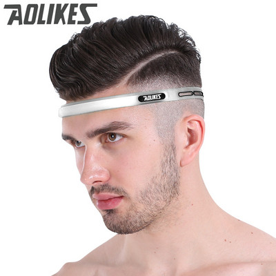 Aolikes Sport hajgumik Elasztikus Pilates Jóga Szilikon Vezető Öv Izzasztó fejpánt Fejfedők Verejtékszalag Edzőteremvédő