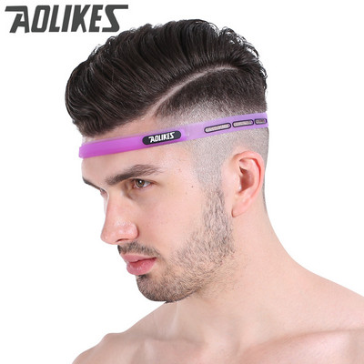 Aolikes Sport hajgumik Elasztikus Pilates Jóga Szilikon Vezető Öv Izzasztó fejpánt Fejfedők Verejtékszalag Edzőteremvédő