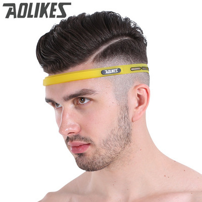 Aolikes Sport hajgumik Elasztikus Pilates Jóga Szilikon Vezető Öv Izzasztó fejpánt Fejfedők Verejtékszalag Edzőteremvédő