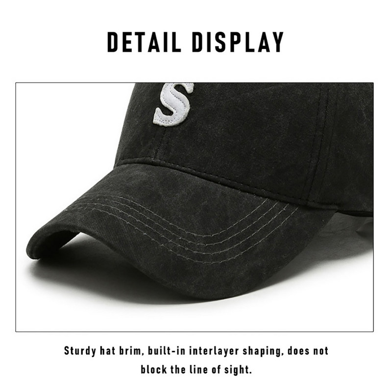 Μασίφ Γράμματα Sun Hat Κεντημένα Καπέλα Unisex Καπέλα μπέιζμπολ Ανδρικά Γυναικεία Εφηβικά Βαμβακερά καπέλα με κουλούρα