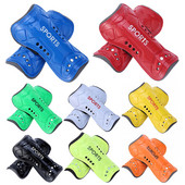 1 paar elastset sidet reguleeritav jalgpall säärekaitsmed täiskasvanutele lastele jalgpall säärekaitsmed jalavarrukad põlve toetavad padjad