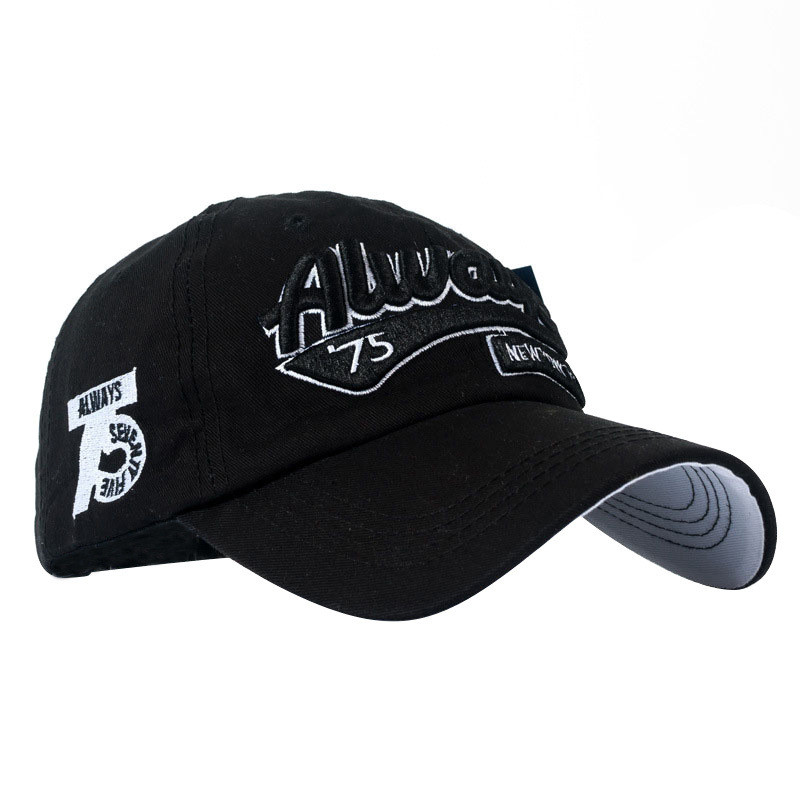 Sügispuuvillane pesapallimüts naistele vabaaja kiritikandid Always75 3D kolmemõõtmeline tikitud isamüts Meeste metsik kolju C