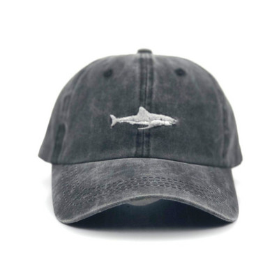 Milline duši all õmmeldud Shark Snapback mehemüts Pesapallimüts Hip-hop tikandid Kumer Strapback isamüts Suvine kala päikesekübar