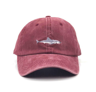 Milline duši all õmmeldud Shark Snapback mehemüts Pesapallimüts Hip-hop tikandid Kumer Strapback isamüts Suvine kala päikesekübar