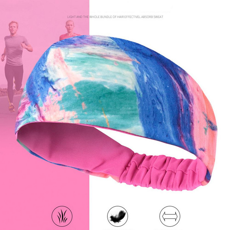 Unisex poliester yoga baschet alergare sport bandă absorbantă de transpirație