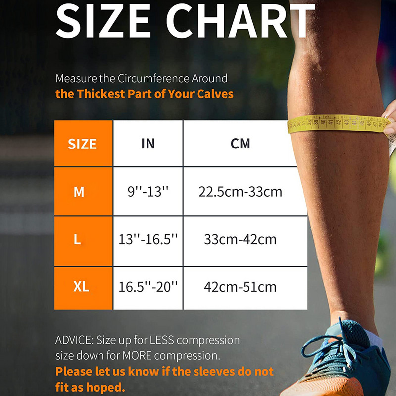 1 db lábszár kompressziós hüvely, vádlitámasztó ujjak lábfájdalomcsillapító férfiaknak, nőknek, láb nélküli zokni fitneszhez, futáshoz, sípcsont