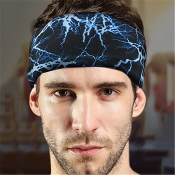 Sport Sweat Headband Sweatband Ζώνες μαλλιών γιόγκα Τρέξιμο Ποδηλασία Χορός Fitness Head Anti Sweat Bands Sports Safety Bands