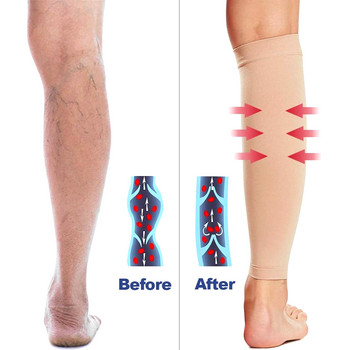 2 τεμάχια μανίκι συμπίεσης γάμπας, 15-20 mmHg κάλτσες συμπίεσης για γάμπα χωρίς πόδια για νάρθηκα κνήμης, κιρσούς, ανάκτηση