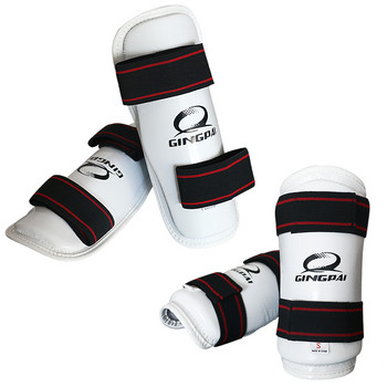 1 ζεύγος Shin Guard for Kick Boxing MMA Karate Taekwondo Sanda Fight Προστατευτικός εξοπλισμός Muay Thai Protector Shin Arm Leg Guards