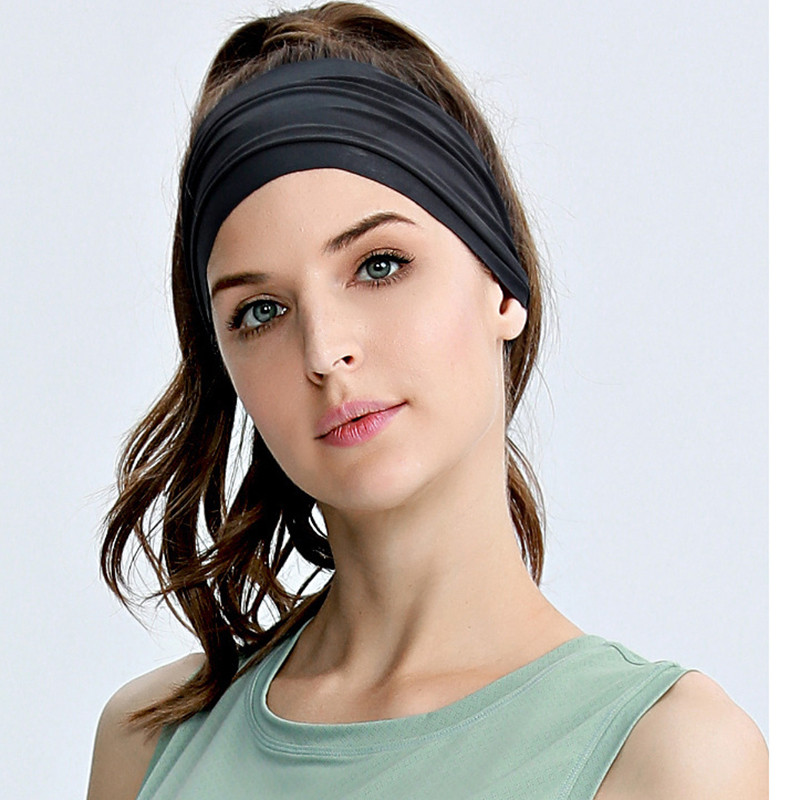 Sieviešu sviedru lente sporta galvas saite Stretch elastīga joga skriešanas matu lente vīriešiem āra sporta galvas aptinums fitnesa sporta veidi