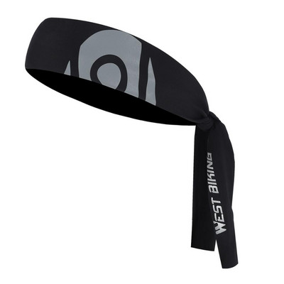 WEST BIKING Bentiță absorbantă pentru ciclism Bărbați, femei, Bandă pentru transpirație, Benzi de păr pentru yoga, Bentita de păr anti-alunecare, Uscare rapidă, Alergare, Fitness