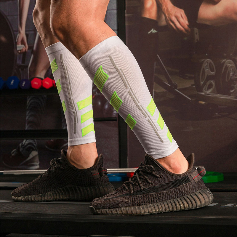 1paar Sport sääre kompressioonvarrukad Jala tugivarrukas Jalgrattasõit Jooksmine Korvpall Jalgpall Sääre sääre tugivarrukad jalasoojendajad