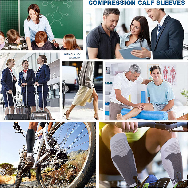1 paar kompressioonvarrukaid meestele, naistele – ideaalne valik meie kompressioonsokkidele jooksmiseks, sääreluu, reisimiseks, põetamiseks