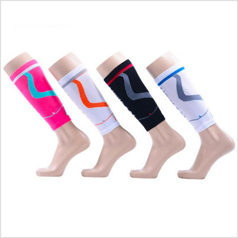 1 pár stabilizáló izmok futó lábszárvédő energia kompresszió kocogás vádli ujjú foci kosárlabda Crus védő