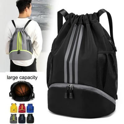 Large Capacity Sports Gym Backpack Men`s Bag Women Multifunction Fitness Yoga Swim Waterproof Basketball Bag Travel Training Bag