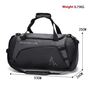 Чанта за гимнастика Спортна чанта Тренировъчна мъжка водоустойчива чанта за фитнес Издръжлива мултифункционална чанта Мъжка спортна чанта за плуване на открито