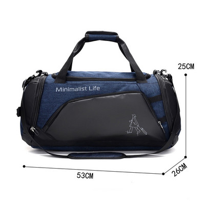 Jõusaalikott Spordikott Treening Meeste Veekindlad Fitnesskotid Vastupidav multifunktsionaalne käekott Välitingimustes Ujumiskäekott meestele