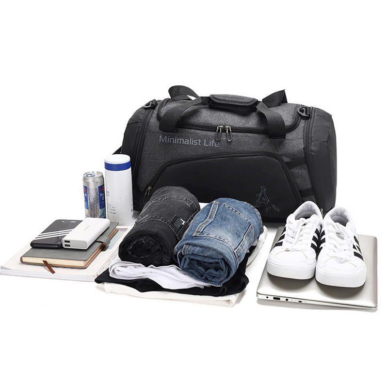 Jõusaalikott Spordikott Treening Meeste Veekindlad Fitnesskotid Vastupidav multifunktsionaalne käekott Välitingimustes Ujumiskäekott meestele