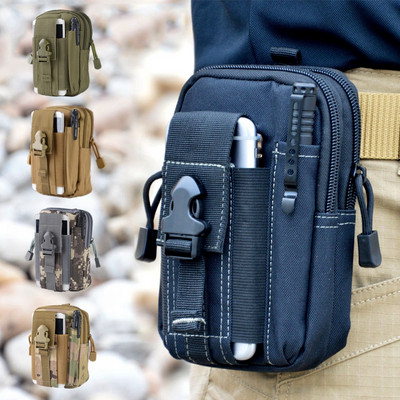 Тактическа военна чанта за кръста Edc чанта за мъже Спорт на открито Бягане Калъф за държач за телефон Camo Hunting Outdoor Tool EDC Molle Pouch