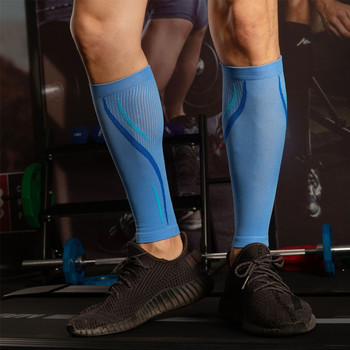 1 чифт чорапи с компресионен ръкав за мъже и жени 20-30 mmHg, шина за пищяла за разширени вени с ръкав за прасец Фитнес