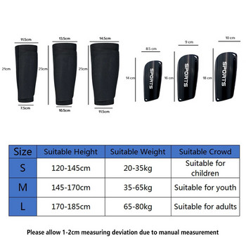 1 Pair Soccer Shin Guard Professional Shields Εφηβικές κάλτσες Μαξιλαράκια Υποστήριξη για ενήλικες Παιδιά Κολάν Shinguards Μανίκια ποδοσφαίρου