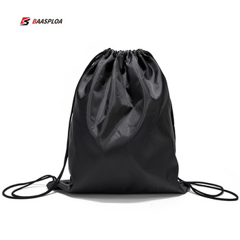 Σακίδιο πλάτης με κορδόνια Αδιάβροχη τσάντα χορδών Αθλητική τσάντα σάκος σάκος γυμναστικής για άντρες Γυναικεία Baasploa Πτυσσόμενα αθλητικά αξεσουάρ