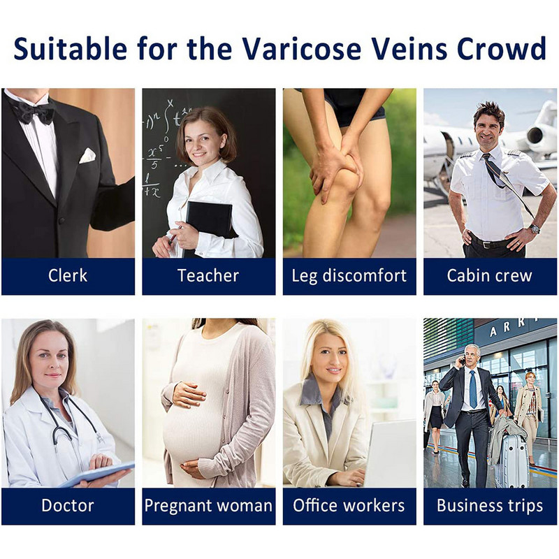 1 pár nagyobb méretű S-7XL futó atlétika kompressziós ujjú láb láb vádli férfi 30-40 Hgmm lábujj nélküli harisnya Orvosi visszér zokni