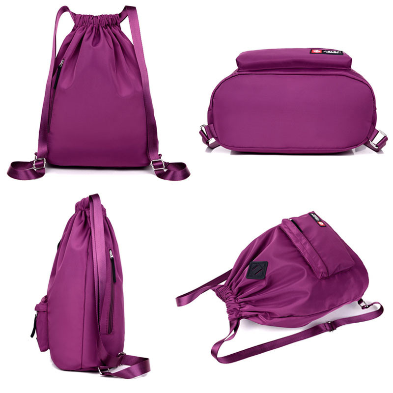 Táska Nyári Vízálló Tornatáska Sporttáska Utazási zsinóros táska Kültéri táska Hátizsák edzéshez Úszás Fitness Táskák Puha hátú