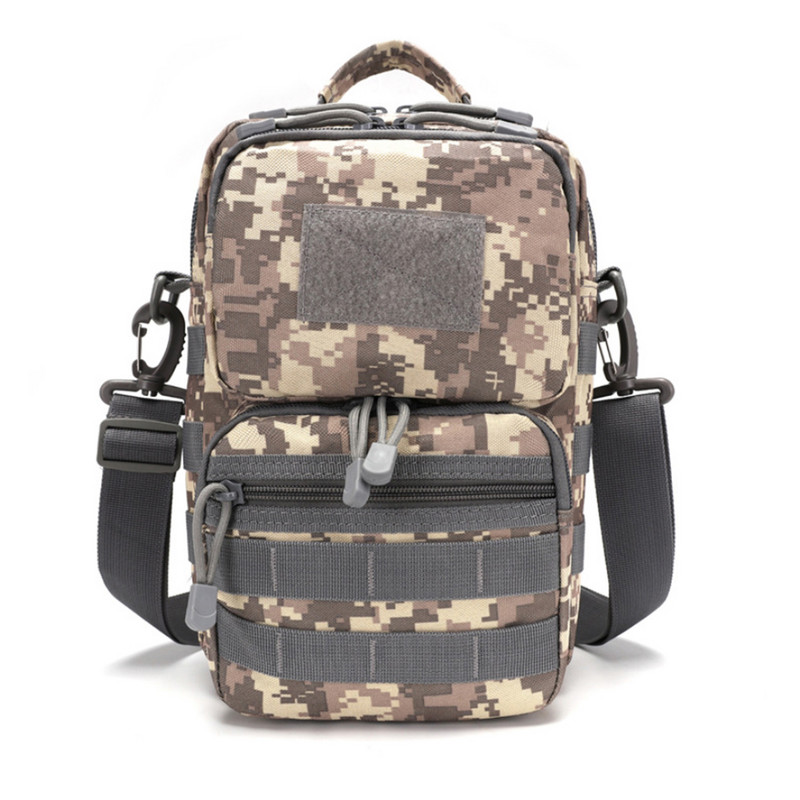 Taktikai Magazin Férfi hátizsák Katonai Camo Vízálló Crossbody Szabadtéri Sport Utazás Váll Túrázás Vadászat Deréktáska Férfi
