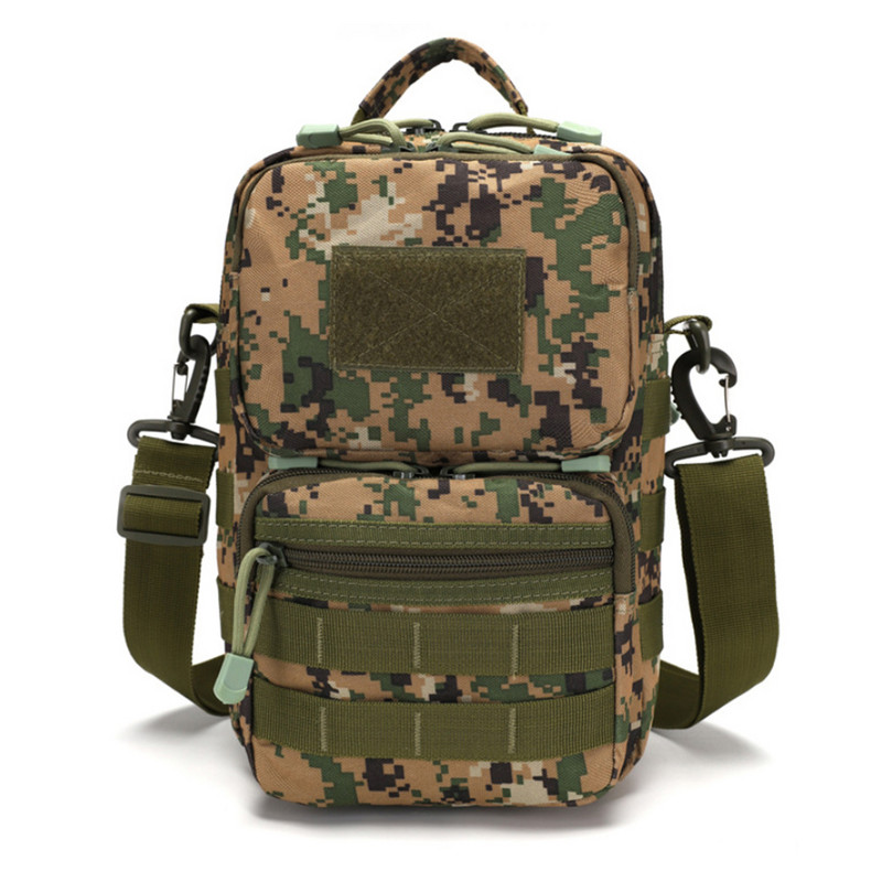 Taktikai Magazin Férfi hátizsák Katonai Camo Vízálló Crossbody Szabadtéri Sport Utazás Váll Túrázás Vadászat Deréktáska Férfi