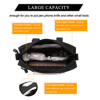Tactical Molle Pouch 1000D Nylon Мъжка военна чанта за кръста Utility EDC Gear Belly Pouch Airsoft амуниции Кобур Чанти за ловни аксесоари
