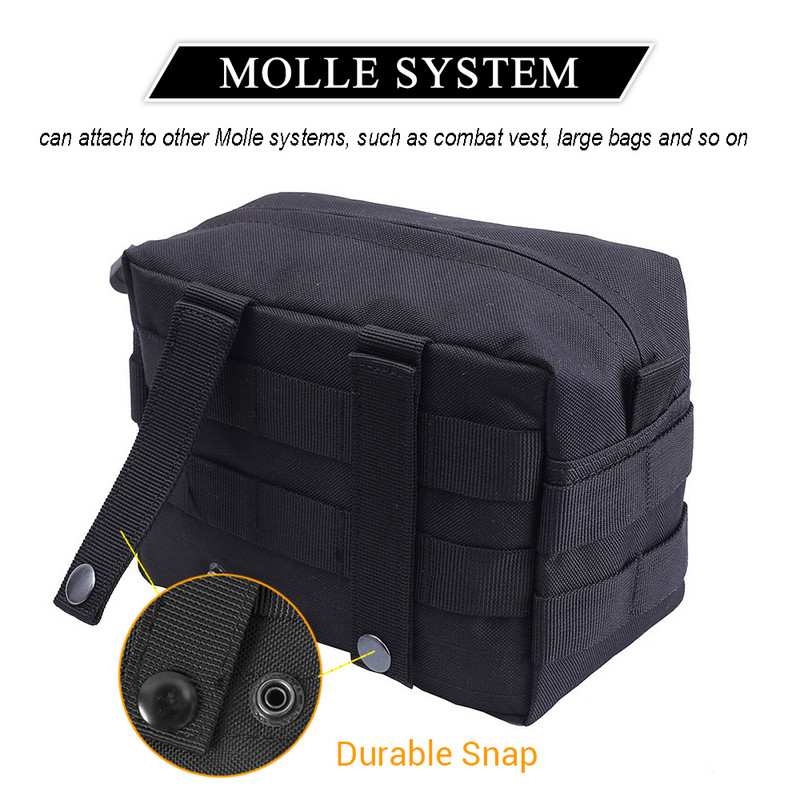 Tactical Molle Pouch 1000D Nylon Férfi Katonai Deréktáska Utility EDC Gear Belly Pouch Airsoft lőszertokos Vadászkiegészítő Táskák