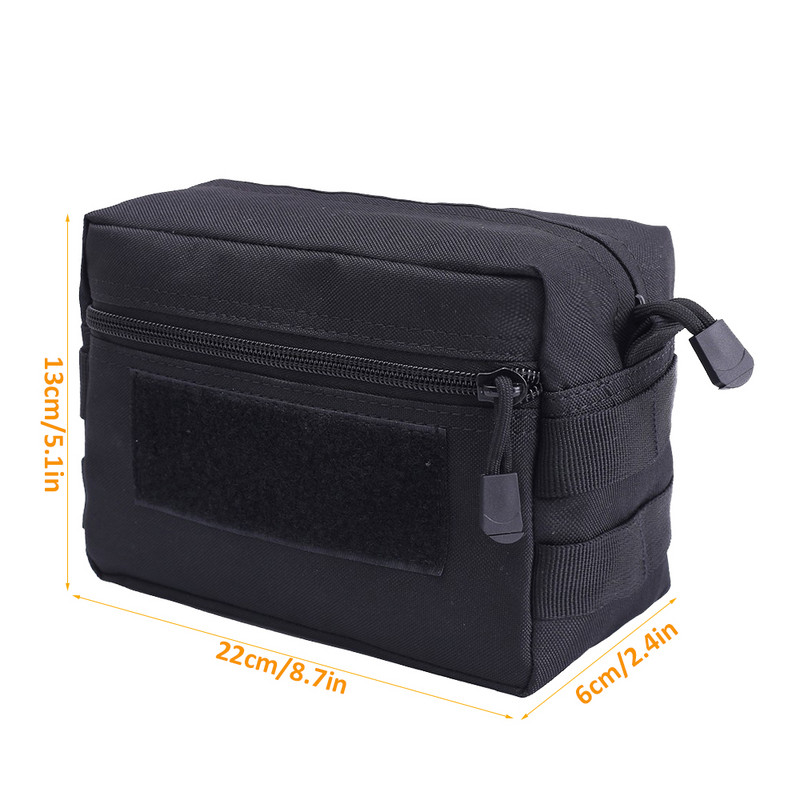 Tactical Molle Pouch 1000D Nylon Férfi Katonai Deréktáska Utility EDC Gear Belly Pouch Airsoft lőszertokos Vadászkiegészítő Táskák