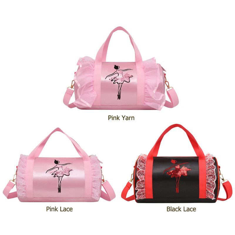 Lapsed Balletitants Pits Crossbody kott Laste Ladina tants Tote kotid Tünn Seljakott Kostüüm Riided Kingad Kleit Käekott tüdrukule