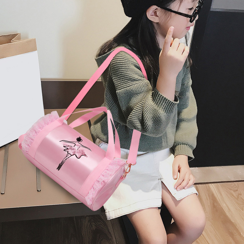 Lapsed Balletitants Pits Crossbody kott Laste Ladina tants Tote kotid Tünn Seljakott Kostüüm Riided Kingad Kleit Käekott tüdrukule