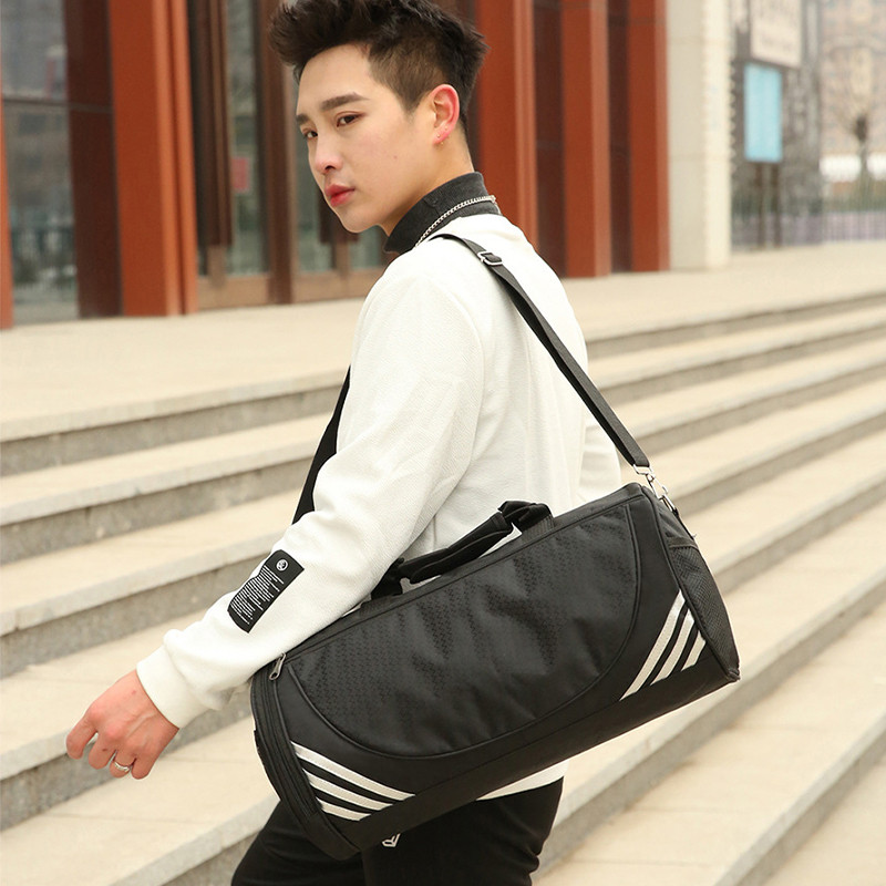 Αδιάβροχη τσάντα γυμναστικής με θήκη παπουτσιών Αθλητική τσάντα γιόγκα κυλινδρικές τσάντες γυμναστικής μεγάλης χωρητικότητας Μονό ώμου