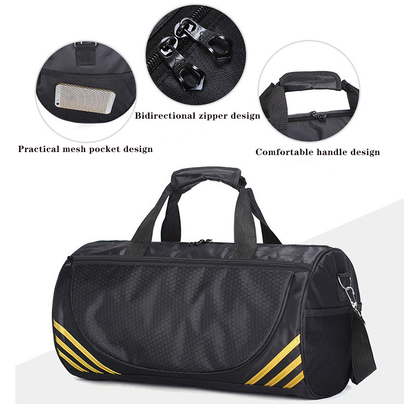 Αδιάβροχη τσάντα γυμναστικής με θήκη παπουτσιών Αθλητική τσάντα γιόγκα κυλινδρικές τσάντες γυμναστικής μεγάλης χωρητικότητας Μονό ώμου