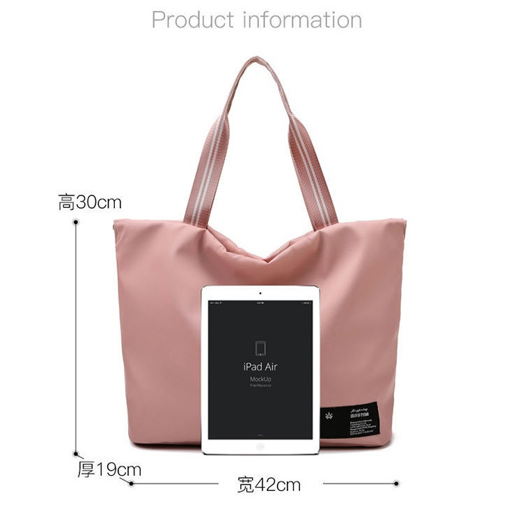 Divat Női Tornaterem Sporttáska Zsinóros táskák Fitness Tote Kézitáska Oxford kültéri vízálló hétvégi utazótáska Női jógatáska